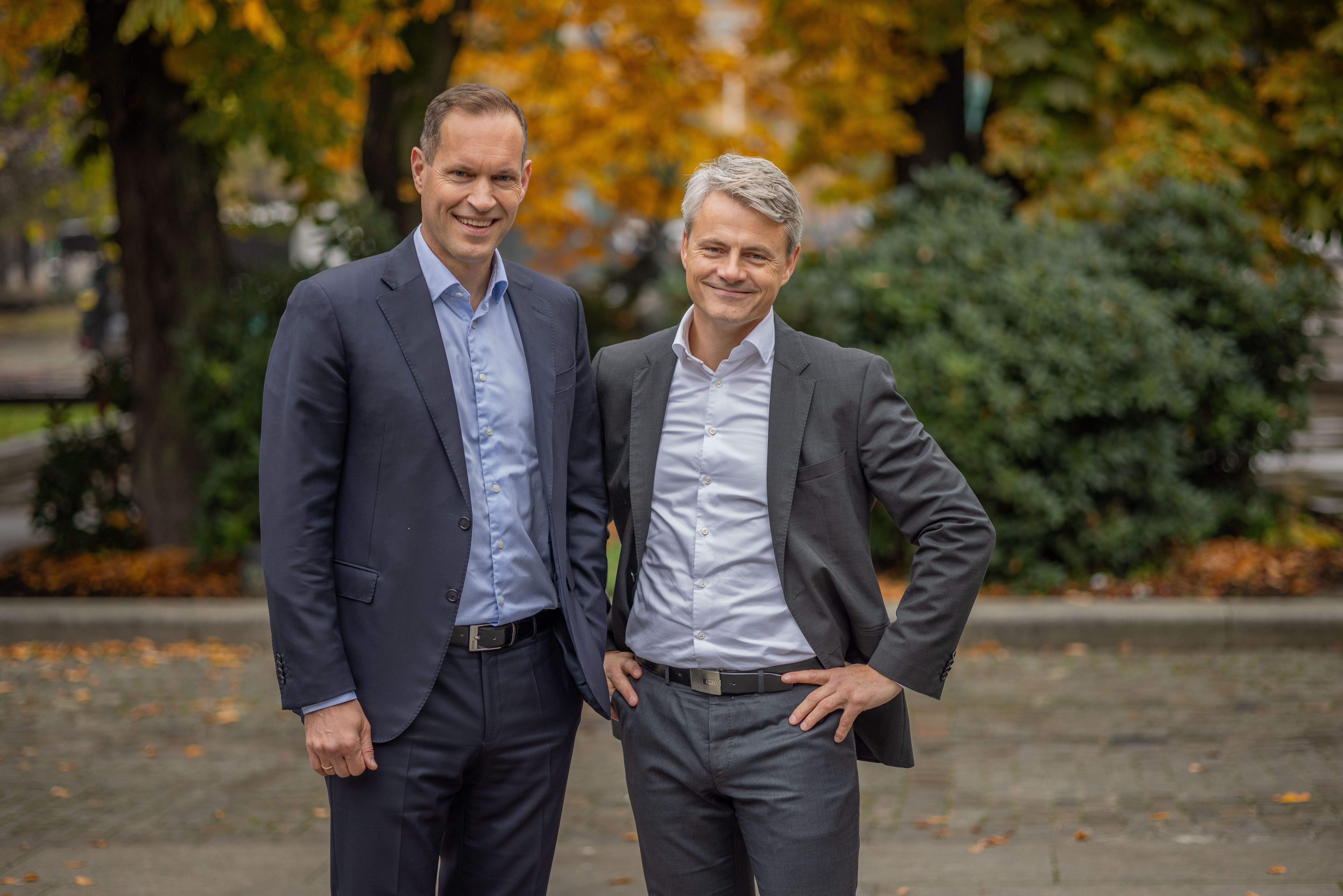 To personer i parken